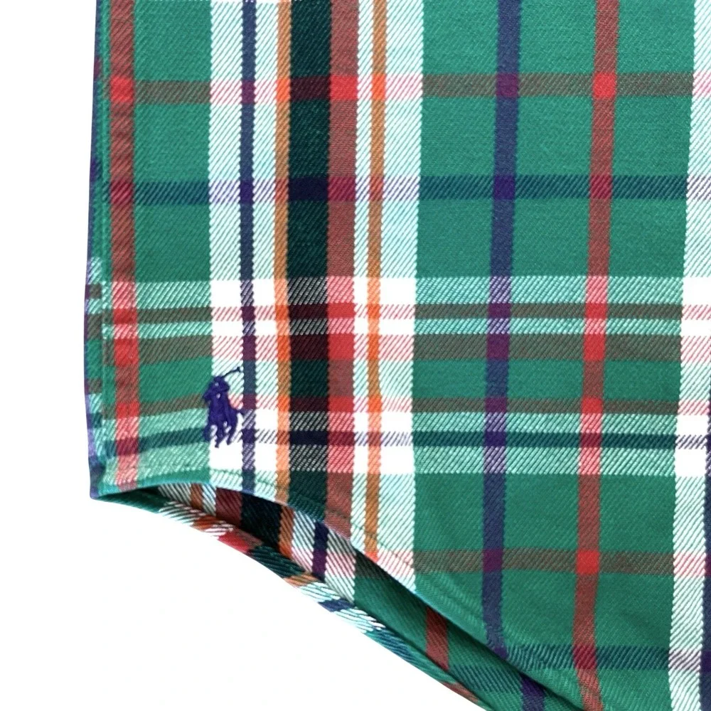 Vintage Ralph Lauren The Big Shirt Flannel Button Down Mens L Plaid Oversived